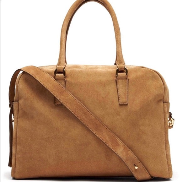 Banana Republic Handbags - Banana Republic Suede Leather Duffle Purse Tote